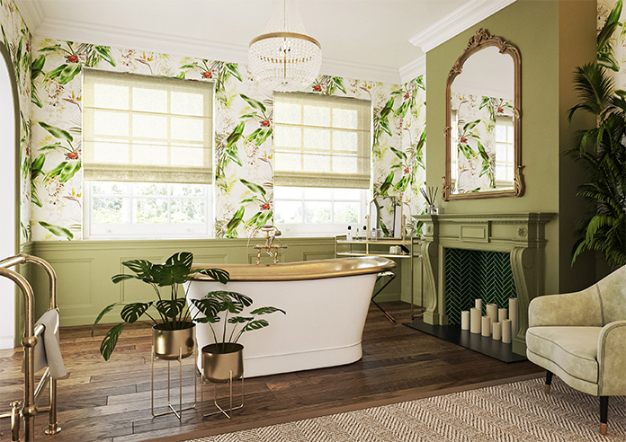 Kalahari Voile, Parchment - Roman Blind - Image 6